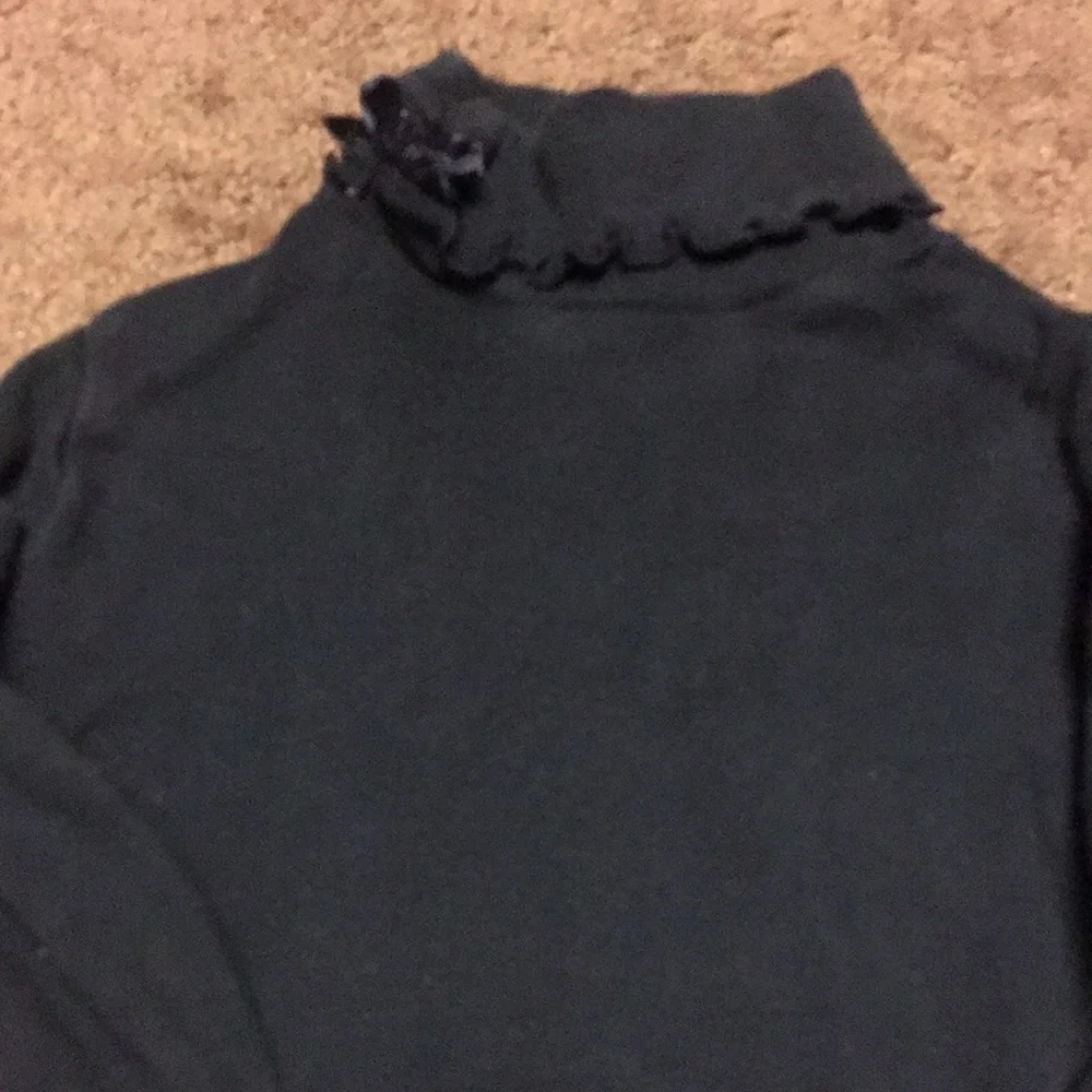 turtleneck onesie 3T girls solid black one piece EUC Halloween Fall anytime